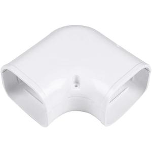 LyPrem PVC Line Cover Kit Parts Accessories for Ductless Mini Split (4" Flat Elbow,White)