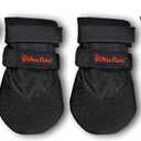 Durable Dog Paw Protector|Dog Boots|Dog Shoes|Black Light Duty Heat, Water Resistant Dog Booties for hot Pavement for Large Dogs (Size 8)