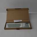 Wireless Keyboard and Mouse Combo, Full-Sized Wireless Keyboard and Adjustable DPI Mouse, 2.4GHz USB Receiver, Silent Keyboard and Mouse for PC, Windows, MAC, Desktop, Laptop (Avocado Green)