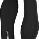Ronsan Memory Foam Insoles for Women - Comfort Replacement Shoe Inserts for Running Shoes, Sneaker, Work Boot, Hiking Shoes, Cushioned Shock Absorbin Shoe Insoles, Black US 8.5