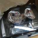 APSVE Headlights Assembly for 2007-2014 Chevy Tahoe Suburban 1500, 07-13 Chevy Avalanche Suburban 2500 Replacement Headlamp Pair, Black Housing Clear Reflector