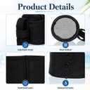 2 Pack Black Beach Chair Cup Holders 4.1x3.5in Camping Chair Drink Holder Portable Universal Drinking Water Bottle Organizer Accessories for Outdoor Summer Beach Camping Fishing Pool Picnic Loungers
