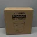 Portable Washing Machine,15L Collapsible Mini Washer with 3 Cleaning Modes Drain Basket Small Foldable Laundry Machine for Travel Camping Dorms RVs Apartments Baby Clothes Underwear Socks Delicates (Khaki)