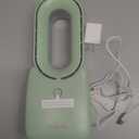 let'me Desk Fan, 11.8 Inch Portable Bladeless Fan Small Personal Cooling Fan with 5 Colors Touch Control LED Light, Quiet USB Table Fan for Home, Office, Bedroom Summer Gift (GREEN)