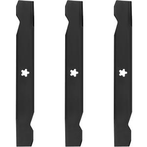 3 Pack Mower Blade Set for 36 in Deck Compatible with for AYP Husqvarna Poulan LT100 LT112 LT125 LR12 532127841 532138496
