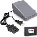 Sewing Machine Foot Pedal and Power Cord for Brother - Compatible with JX2517, LX3817, LS2125, XM2701, XL2600, LX3125, 1034D, LX2500, XL5130, GX37, LS2400, XR3774, LS1520 - Replacement for #J00360051 (A- Rectangle Plug)