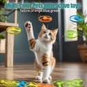 Cat Fetch Toys, Interactive Flying Cat Toys with 20 Colored Flying Propellers, Pet Tracks Chasing Toy for for Kitten Training Hunting (only Propellers)