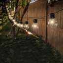 Touch Of ECO Solar Powered 10 LED Bulb Globe Patio String Lights, 20 Feet in Length, Two Lighting Modes, Perfect for Patio, Deck, Garden, and More