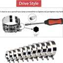 10PCS 70mm - 78mm Stainless Steel T-Bolt Clamps Turbo Intake Intercooler Clamp for 2-1/2" Hose