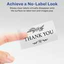 Avery Printable Blank Rectangle Labels, 2" x 3", Glossy Crystal Clear, 80 Customizable Labels (22822)