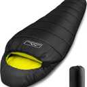 KAMPKEEPER Mummy Sleeping Bag, Cold Weather Camping Sleeping Bag, 32℉ 34 Seasons Adults Sleeping Bag, NonSnag Zipper with Adjustable Hood for Backpacking, Hiking