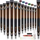 SAPLIZE High-performance Rubber Golf Grips 13 Pack, High Shock Absorption, Non-slip, Choose from 13 Grips with 15 Tapes or Full Regripping Kit, CC10 Series