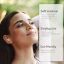 2 x Noise Cancelling earplugs for Sleep, Reusable Noise Cancelling Hearing Protection earplugs with Portable case for Sleep, Travel, Noise Sensitivity, Concerts, Festivals, Raves, Live Events (White)