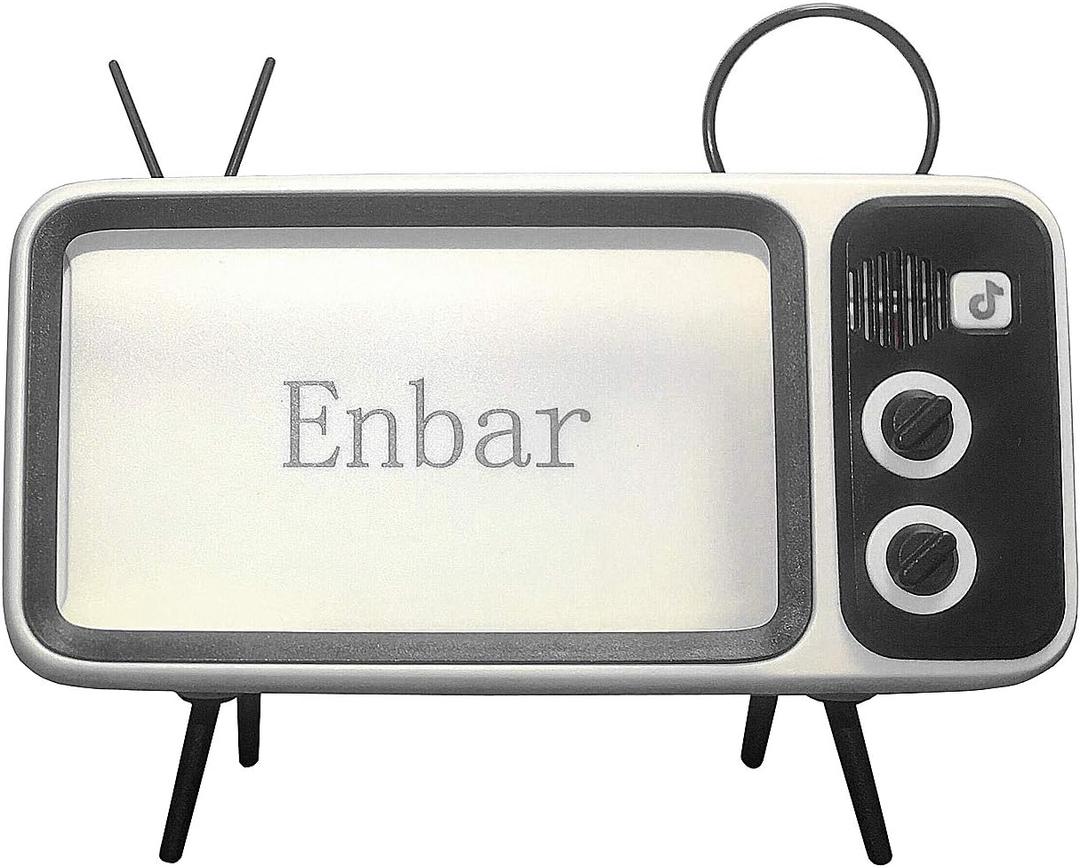 Mini retro tv cell phone stand with Wireless Speaker,smartphone cellphone stand,tv cute phone stand holder,Creative phone holder Suitable for smartphones smaller than 6.5 inches,a small good gift.