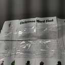 Jumbo Christmas Word Search Poster, Giant Holiday Word Search Wall Poster for Christmas Decor, 36"x24" Large Wall Game with 50 Words for Family Holiday Party Activity