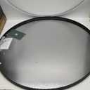 NeuType Round Mirror Circle Mirror 36 Inch Aluminum Alloy Frame Wall Mirror Large Vanity Hanging Decorative Mirrors for Entryway, Bathroom, Bedroom, Living Room, Black