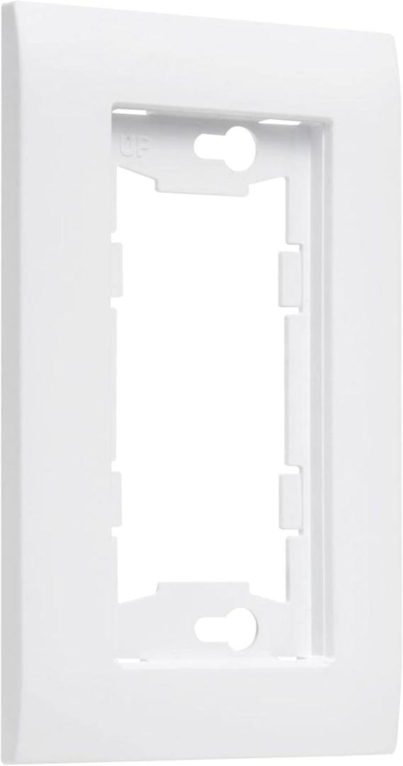 TayMac A1000W Allure Nonmetallic Wallplate Frame with 1-Gang, White