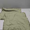 MIULEE Decorative Throw Pillow Covers Neutral Linen Fringe Throw Pillows Set of 2 Sage Green Boho Farmhouse Cushion Covers with Tassels for Couch Sofa Bed Living Room Spring Home Decor 20x20 Inch