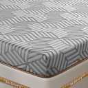 BedStory Firm Mattress Topper  Hard Mattress Topper for Back Pain Relief - High Density Memory Foam, CertiPUR-US Certified Finished Size: 54x74 in.