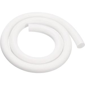 PATIKIL Silicone Foam Seal Strip, 1M(3.28Ft) 20mm(0.79") Dia Round High Density Solid Sponge Rubber Weather Stripping Cord for Sealing Gap Blocker Insulation, White