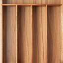 Silverware Organizer Kitchen Drawer Organizer Utensil Organizer Acacia Silverware Holder Cutlery Organizer in Drawer Flatware Organizer Tray(5 Slots, Acacia