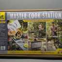GCI OUTDOOR Master Cook Station | Portable Folding Kitchen Table with Soft Shell Sink, Heat Resistant Tabletop & Telescoping Lanter Pole, Perfect for Camping Trips, 56.3" X 21.7" X 32.3"