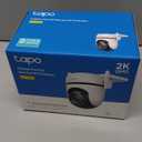 TP-Link Tapo 2K QHD Outdoor Pan/Tilt Wi-Fi Security Camera, 360 View, Motion Tracking, Color Night Vision, Free Person/Vehicle/Motion Detection, Cloud & SD Card Storage, 24/7 Recording, Tapo C520WS