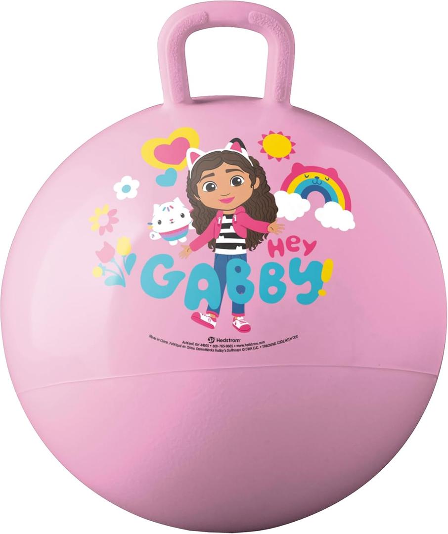 Hedstrom Gabby's Dollhouse Hopper Ball, Jumping Ball for Kids, 15 Inch (55-7555)