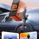 pop-tech Car Phone Mount for Socket Grip, Strong Sticky Cell Phone Holder for Auto Dashboard, Adjustable Adhesive Car Mount Compatible with Thick Wallet Grip Card Holder for iPhone Samsung