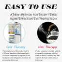 Cooling Eye Mask, Reusable Cold Eye Mask for Hot Cold Treatment for Eye Strain, Eye Swelling, Eye Redness, Puffy Eyes, Dark Circles, Smooth Fine Lines and Eye Recover Surgery. 2 Packs (Pink)