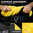 SMINDER 1400 GSM Car Drying Towels Car Detailing XXL Microfiber Towels for Cars, Trucks (48" x 24"), Ultra-Absorbent, Streak-Free, Scratch-Free, No Water Spots, Double-Twist Pile & Edgeless Design