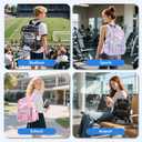 Large Clear Backpack Transparent Heavy Duty School Clear Bookbag See Through Bag Boys and Girls for College Work Travel Security, Semi Black