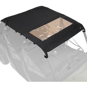 KEMIMOTO 4-6 Seat Crew Canvas Roof Soft Top Tint Compatible with Polaris Ranger Crew 1000 / Ranger Crew XP 1000 / Ranger Crew 900 2014-2025 Waterproof Sunshade Roof Top Accessories