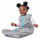Baby Deedee Sleep Nest Fleece - Baby Sleep Sack 1.2 TOG 0-6 Months, Comfort Sleeping Bag with Soft Polar Fleece & Patented Shoulder Snaps, Newborn Wearable Blanket for Boys & Girls, Gray