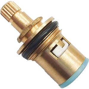 2 Set Replacement Brass Ceramic Stem Faucet Cartridge Valve Stem 20 Splines Standard Faucets Valves(47.5mm)