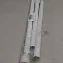 White Tension Curtain Rod for Windows 28 to 48 inch, Adjustable Expandable Pressure Spring Curtain Rod No Drilling, 7/8" Curtain Rod for Bedroom Doorway Closet Door