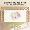 KeaBabies 2-Pack Muslin Crib Sheets for Boys, Girls - 100% Organic Cotton Fitted Baby Crib Mattress Sheet, Soft Breathable Standard Toddler Bed Cover Bedding Set, Neutral, Durable 52x28 (Soft White)