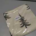 Christmas Pillow Covers 18x18 Inch Set of 2 Cream Black Christmas Tree Decor Throw Pillows Winter Xmas Holiday Outdoor Cushion Cases for Couch Bed Decorations