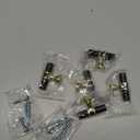 Ravinte Hardware 10 Pack 2 Inch Matte Black&Gold Cabinet Pulls Handles - Kitchen Cabinet Handles & Drawer Pulls (Single Hole)