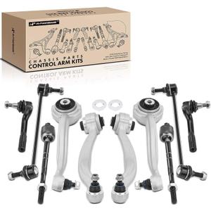 A-Premium 10Pcs Front Suspension Kit, Sway Bar Link Inner Outer Tie Rod End