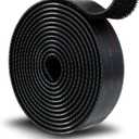 3M Dual Lock SJ3550A 1"8ft Black, Reclosable Fastener Mounting Tape Interlocking Mushroom Shaped Strong Adhesive Hook Lock Sticky Tape Waterproof for Indoor and Outdoor, EZ Pass, Pedalboard, 1 Pack