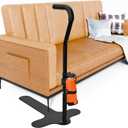 Stand Assist with Cup Holder & Safety Handle, 6-Level Adjustable Height Chair Couch Lift Aid Supports 400 LBS, Daily Mobility Rail for Sofa, Recliner, Chair, for Elderly, Disabled