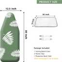 SheeChung 12.5"x32" Small Ironing Board Cover and Pad,Fits Mini Table Top Ironing Board,Extra Thick Padding,Elastic Cord&Fasteners,Heat Resistance(Ironing Board Not Included)