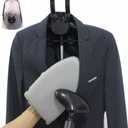 Garment Steamer Ironing Gloves with Finger Loop,Hanging Garment ironing machine board,Standing ironing machine,Anti steam gloves,Heat resistant clothing steam engine gloves (Grey)