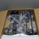 Black Table Lamps for Living Room Set of 2, 22.3" Farmhouse Lamps for Nightstand, Industrial Table Lamps for Bedroom with USB Ports, Bulbs Included