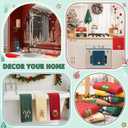 Hahafelt 4 Pcs Christmas Hand Towels 13.7 x 28.7 Inch Large Soft Cotton Embroidered Christmas Bath Towel Set Absorbent Thicken Xmas Towels Decorative for Home Bathroom Kitchen Dish (Vintage)