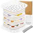 Aboofx 3 Layers Microwave Flower Press Kit: Fast Drying for Pressed Flowers Leaves, 6.3x6.3 Inch Compact Press for DIY Crafts, Wedding Bouquet Preservation Art, Easy-to-Use for Adults & Beginners