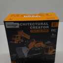 Remote Control Excavator and Dump Truck Toy Set - RC Construction Vehicles Toy with Barricades, Road Signs, Simulated Rocks, Lights and Sounds, Birthday Gifts for Toddlers 3-12 year Boys Girls