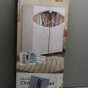 Whitmor 60-inch Extra-Wide Clothes Closet, 60 with White Cover