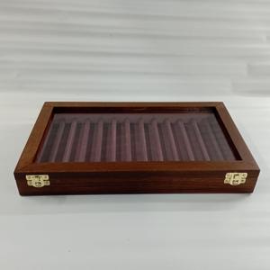 Personalised Pen Box Wooden Velvet Box for Collector's Pens Mod. (NOC-PNK-23)
